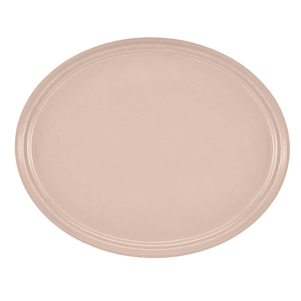 Cambro 2500106 Oval Serving Camtray - 19 1/4x24", Fiberglass, Light Peach