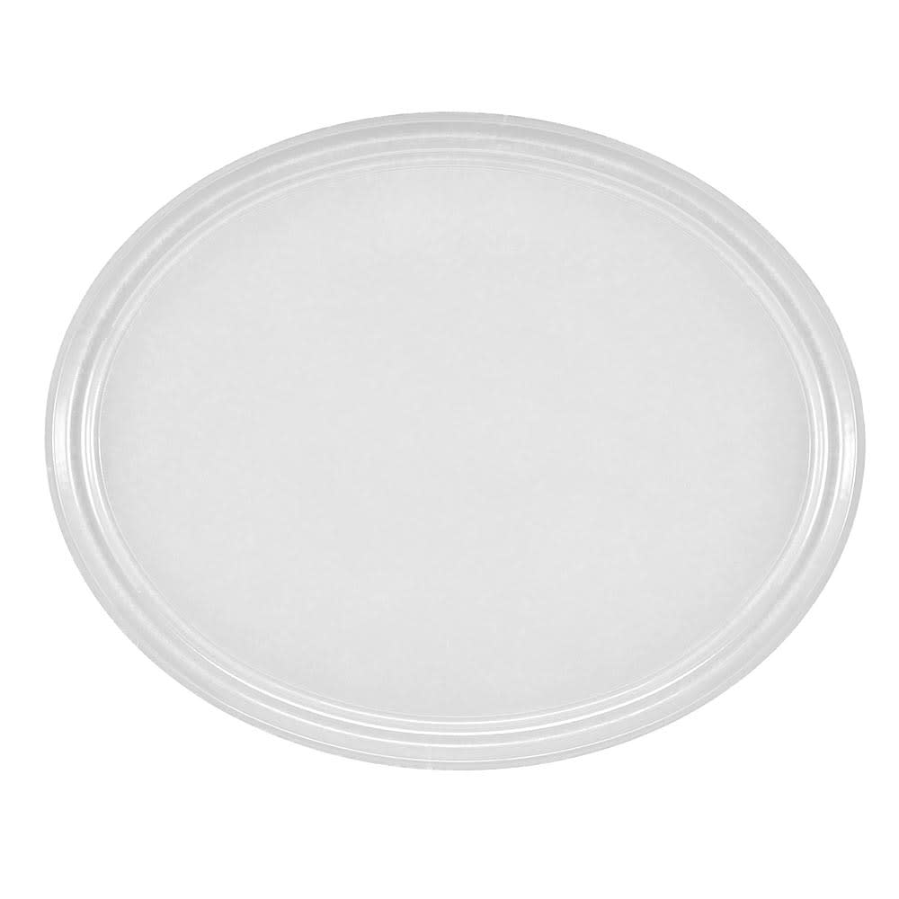 Cambro 2500148 Oval Serving Camtray - 19 1/4x24", Fiberglass, White