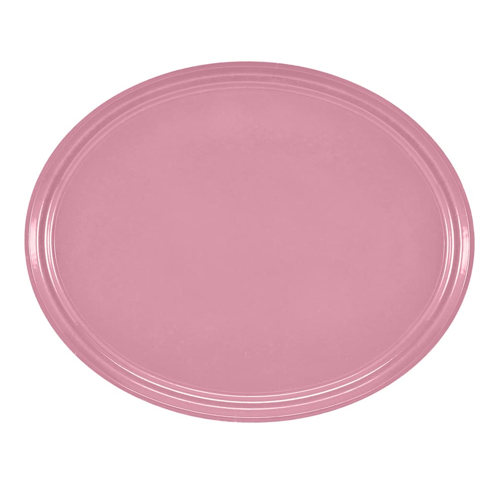 Cambro 2500409 Oval Serving Camtray - 19 1/4x24", Fiberglass, Blush