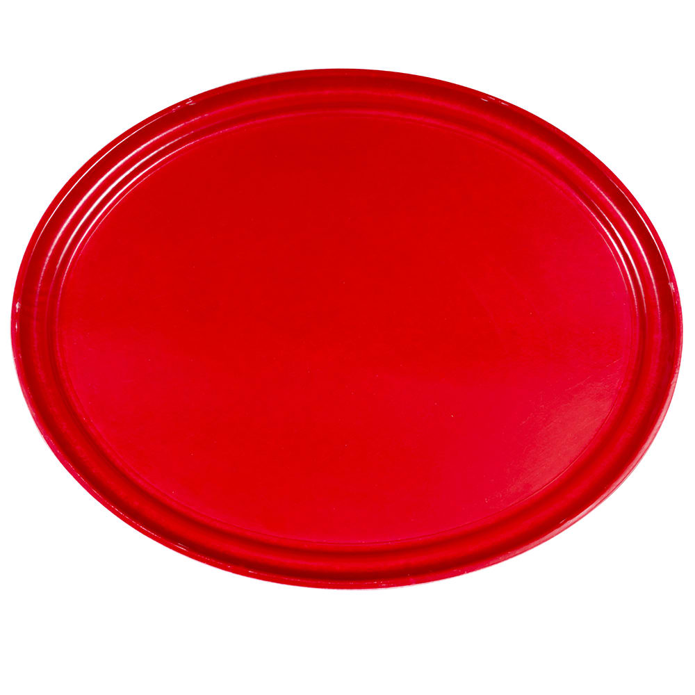 Cambro 2500521 Oval Serving Camtray - 19 1/4x24", Fiberglass, Cambro Red