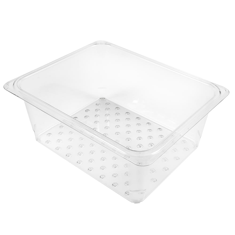 Cambro 25CLRCW135 Camwear Colander - Half Size, 5"D, Clear