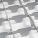 Cambro 25E2151 Full Size Glass Rack Extender w/ (25) Compartments - Half Drop, Soft Gray thumbnail 5