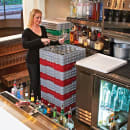 Cambro 25S638163 Camrack® Glass Rack w/ (25) Compartments - (3) Gray Extenders, Red thumbnail 3