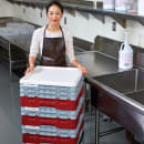 Cambro 25S638163 Camrack® Glass Rack w/ (25) Compartments - (3) Gray Extenders, Red thumbnail 4