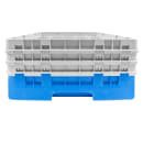 Cambro 25S638168 Camrack® Glass Rack w/ (25) Compartments - (3) Gray Extenders, Blue thumbnail 2