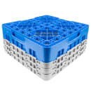Cambro 25S638168 Camrack® Glass Rack w/ (25) Compartments - (3) Gray Extenders, Blue thumbnail 4