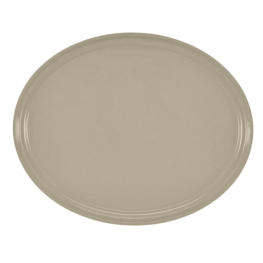Cambro 2700104 Oval Serving Camtray - 22x27", Fiberglass, Desert Tan