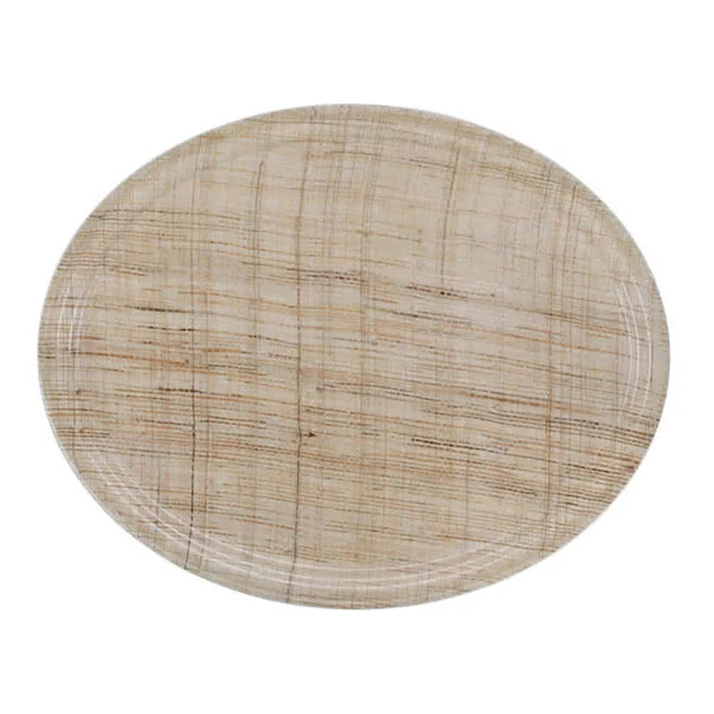 Cambro 2700204 Oval Serving Camtray® - 22" x 26 7/8", Fiberglass, Rattan