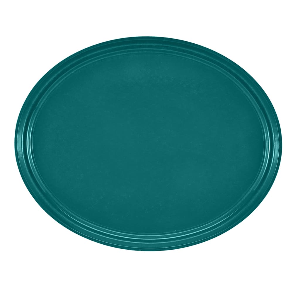 Cambro 2700414 Oval Serving Camtray - 22x27", Fiberglass, Teal