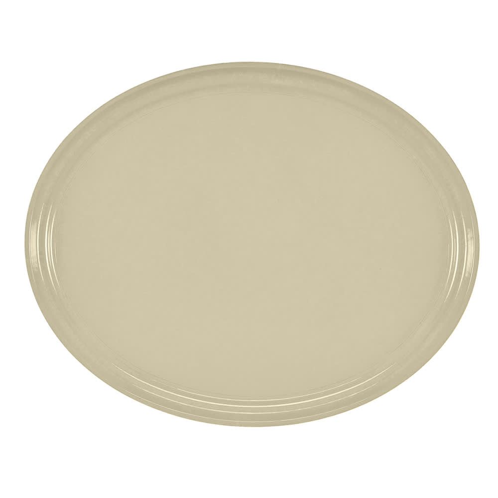 Cambro 2700537 Oval Serving Camtray - 22x27", Fiberglass, Cameo Yellow