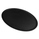 Cambro 2900CT110 Oval Camtread Serving Tray - 23 1/2x29", Fiberglass, Black Satin thumbnail 2