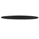 Cambro 2900CT110 Oval Camtread Serving Tray - 23 1/2x29", Fiberglass, Black Satin thumbnail 3