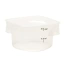 Cambro 2RFSPROPP190 2 qt CamRound® FreshPro Round Storage Container - Polypropylene, Translucent thumbnail 2