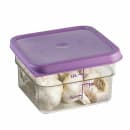 Cambro 2SFSCW441 2 qt Square Food Storage Container - CamSquare®, Allergen-Free, Polycarbonate, Clear thumbnail 2