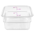 Cambro 2SFSCW441 2 qt Square Food Storage Container - CamSquare®, Allergen-Free, Polycarbonate, Clear thumbnail 5