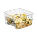 Cambro 2SFSPROCW135 2 qt FreshPro Square Food Storage Container - CamSquare®, Polycarbonate, Green Graduation thumbnail 2