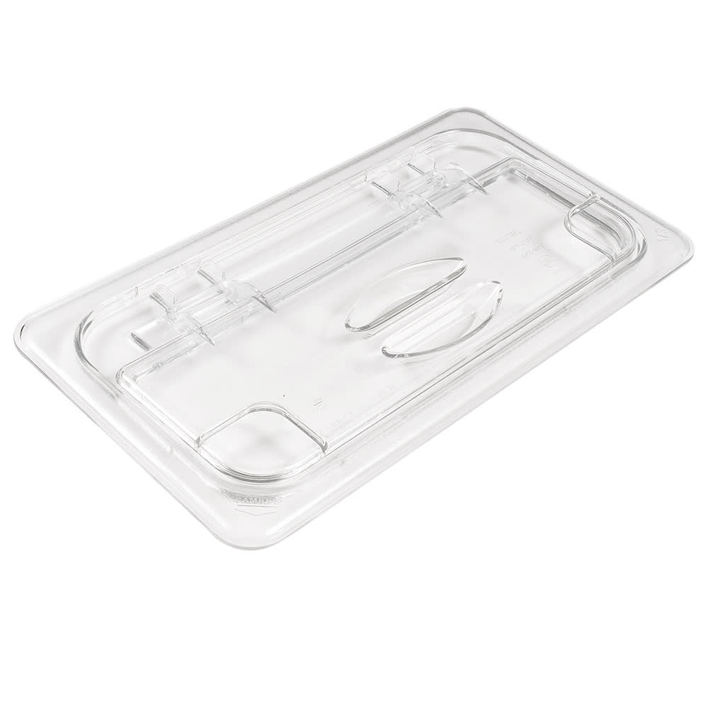 Cambro 30CWL135 FlipLid Food Pan Cover - 1/3 Size, Hinged, Clear