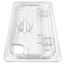 Cambro 30CWLN135 FlipLid Food Pan Cover - 1/3 Size, Notched, Hinged, Clear thumbnail 3