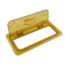 Cambro 30HPL150 FlipLid Hot Food Pan Cover - 1/3 Size, Hinged, Amber thumbnail 2