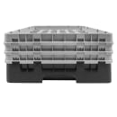 Cambro 30S638110 Camrack® Glass Rack w/ (30) Compartments - (3) Gray Extenders, Black thumbnail 2