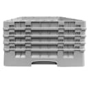 Cambro 30S800151 Camrack® Glass Rack w/ (30) Compartments - (4) Gray Extenders, Soft Gray thumbnail 2