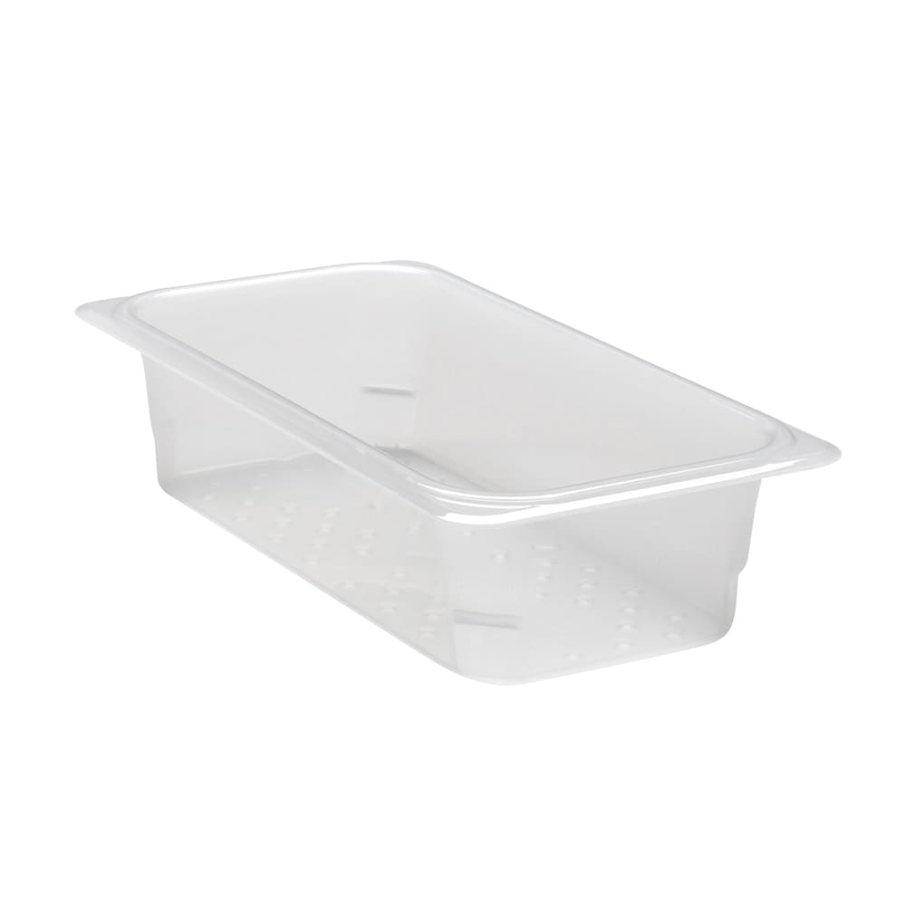 Cambro 33CLRPP190 Food Pan Colander - Third Size, 3"D, Translucent