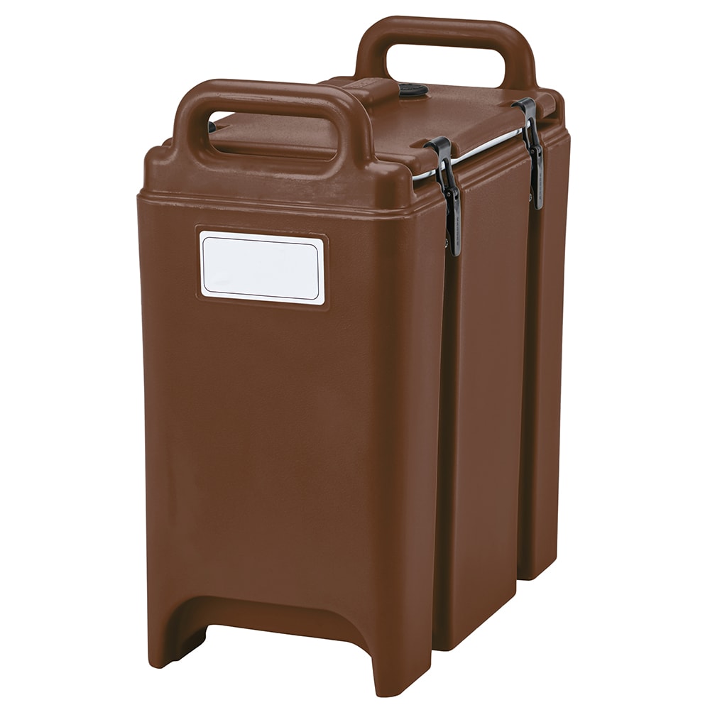 Cambro 350LCD131 3 3/10 gal Camtainer® Insulated Soup Dispenser, Dark Brown