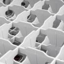 Cambro 36S1114163 Camrack® Glass Rack w/ (36) Compartments - (6) Gray Extenders, Red thumbnail 5