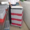 Cambro 36S900163 Camrack® Glass Rack w/ (36) Compartments - (4) Gray Extenders, Red thumbnail 2