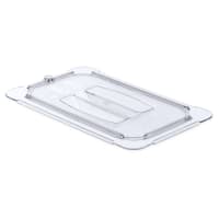 Cambro 40CWCH110 Camwear Food Pan Cover - 1/4 Size, Flat with Handle, Black thumbnail 7
