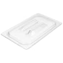 Cambro 40CWCH135 Camwear Food Pan Cover - 1/4 Size, Flat with Handle, Clear thumbnail 4