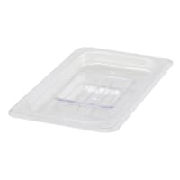 Cambro 40CWCH135 Camwear Food Pan Cover - 1/4 Size, Flat with Handle, Clear thumbnail 5