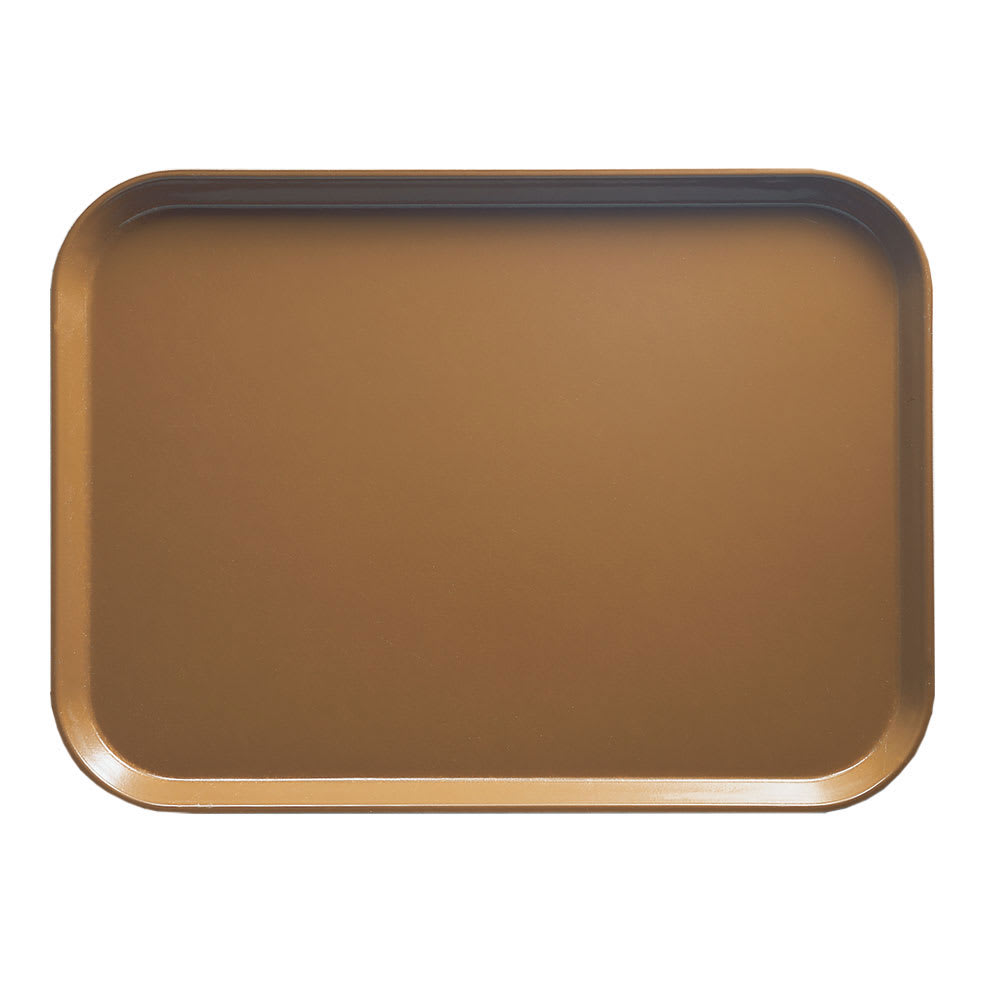 Cambro 46508 Fiberglass Camtray® Cafeteria Tray - 6"L x 4 1/4"W, Suede Brown