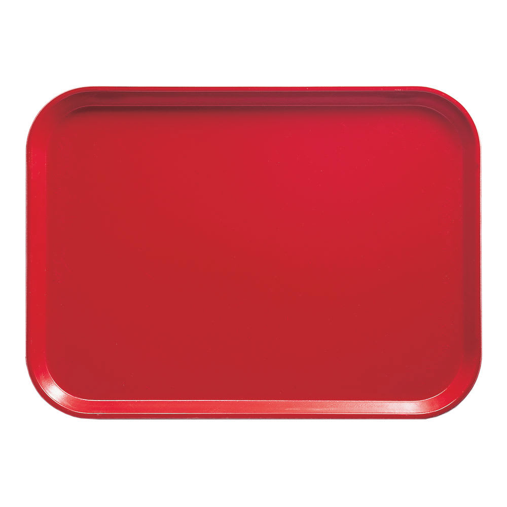 Cambro 46510 Fiberglass Camtray® Cafeteria Tray - 6"L x 4 1/4"W, Signal Red