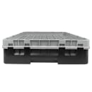 Cambro 49S318110 Camrack® Glass Rack w/ (49) Compartments - (1) Gray Extender, Black thumbnail 2