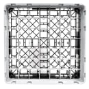 Cambro 49S318110 Camrack® Glass Rack w/ (49) Compartments - (1) Gray Extender, Black thumbnail 3