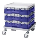 Cambro 49S318186 Camrack® Glass Rack w/ (49) Compartments - (1) Gray Extender, Navy Blue thumbnail 2