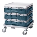 Cambro 49S318414 Camrack® Glass Rack w/ (49) Compartments - (1) Gray Extender, Teal thumbnail 2