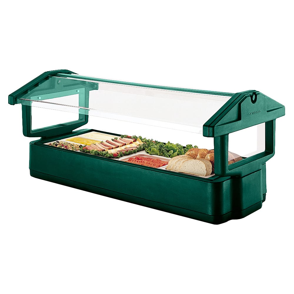 Cambro 4FBRTT519 37 1/4" Cold Food Bar - (3) Pan Capacity, Table Top, Green