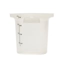 Cambro 4RFSPROPP190 4 qt CamRound® FreshPro Round Storage Container - Polypropylene, Translucent thumbnail 3