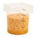 Cambro 4RFSPROPP190 4 qt CamRound® FreshPro Round Storage Container - Polypropylene, Translucent thumbnail 6