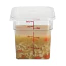 Cambro 4SFSCW135 4 qt Square Food Storage Container - CamSquare®, Plastic, Clear thumbnail 3