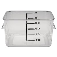 Cambro 4SFSCW135 4 qt Square Food Storage Container - CamSquare®, Plastic, Clear thumbnail 9