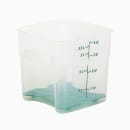 Cambro 4SFSPROPP190 4 qt FreshPro Square Food Storage Container - CamSquare®, Polypropylene, Translucent thumbnail 2