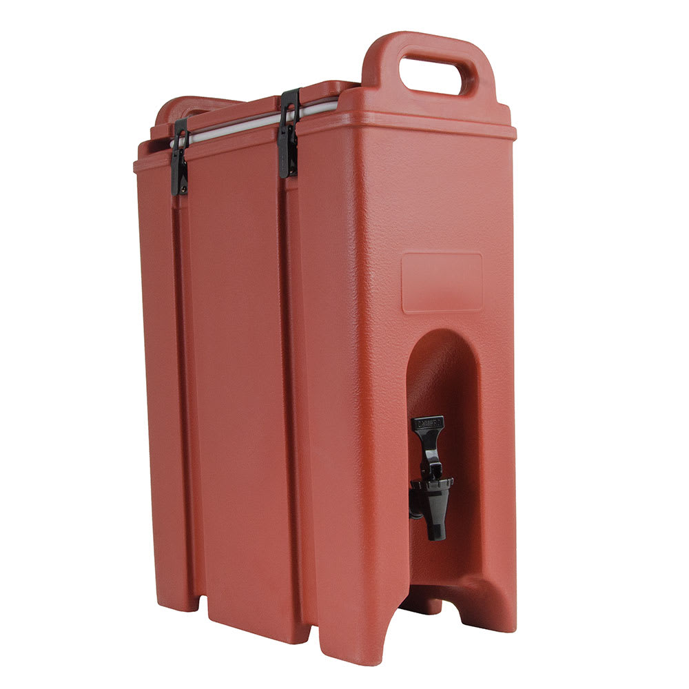 Cambro 500LCD402 5 gal Camtainer® Insulated Beverage Dispenser, Brick Red