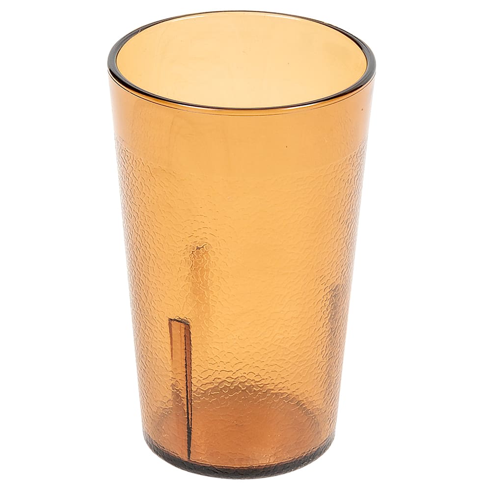Cambro 500P2153 5 1/5 oz Amber Textured Plastic Tumbler