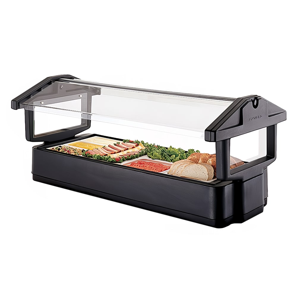 Cambro 5FBRTT110 50 1/16" Cold Food Bar - (4) Pan Capacity, Table Top, Black