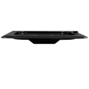 Cambro 60CWCH110 Camwear Food Pan Cover - 1/6 Size, Flat with Handle, Black thumbnail 2