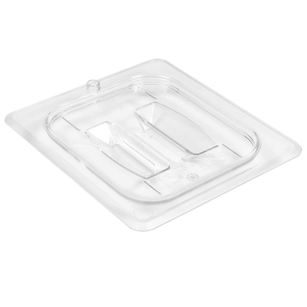 Cambro 60CWCH135 Camwear® 1/6 Size Food Pan Cover w/ Handle, Polycarbonate, Clear