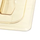 Cambro 60HPCH150 H-Pan Food Pan Cover - 1/6 Size, Non-Stick, Flat with Handle, Amber thumbnail 4